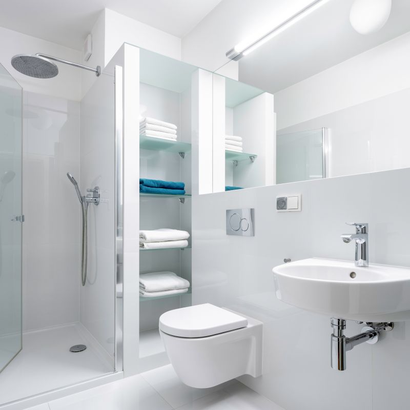 Built-in Seating in Shower Space